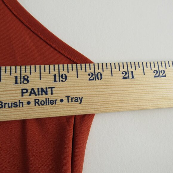 Sami & Jo Women's Cowl Neck Tank Top Set of 2 Green Orange 1X Business Casual - Picture 7 of 16